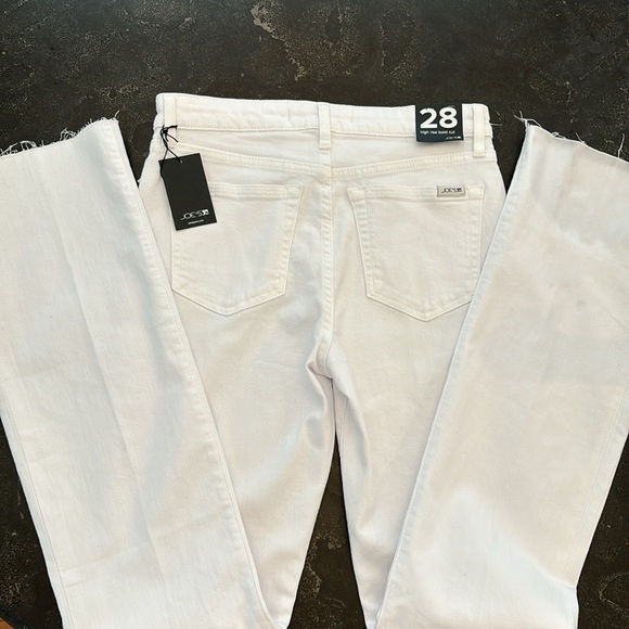 Joe’s Jeans High Rise Boot Cut Split Raw Hem White size 28 - Picture 5 of 11